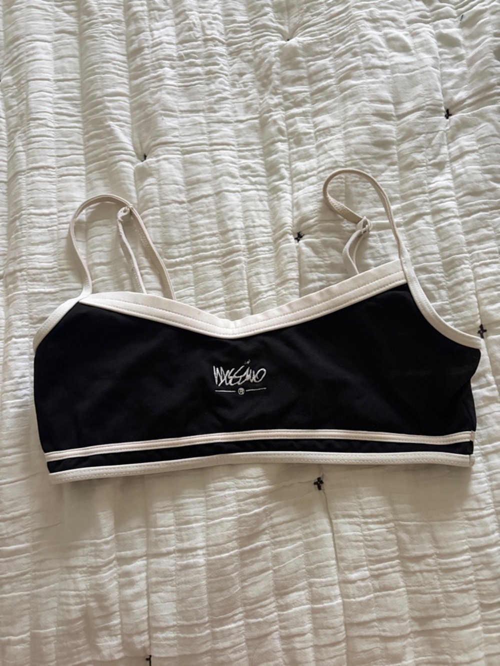 Mossimo Supply Co. Black Bralette with White Trim